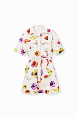Robe chemise courte fleurs M. Christian Lacroix - Desigual - Modalova