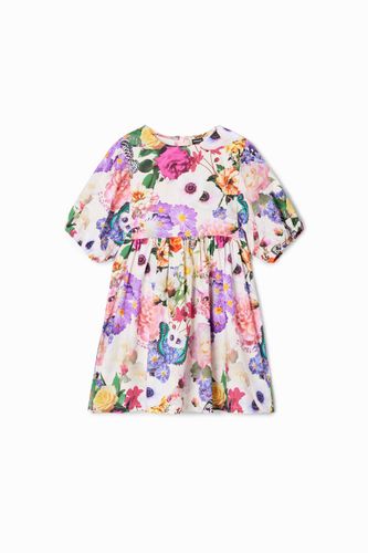 Robe évasée fleurs - Desigual - Modalova