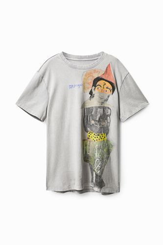 T-shirt manches courtes fleurie sex - Desigual - Modalova