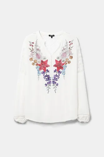 Blouse dentelle boho - Desigual - Modalova