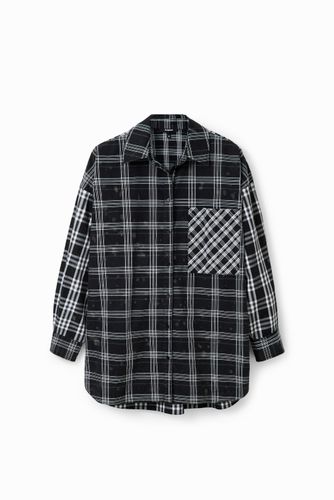 Chemise oversize patchwork carreaux - Desigual - Modalova