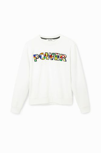 Sweat-shirt patch "Power" - Desigual - Modalova