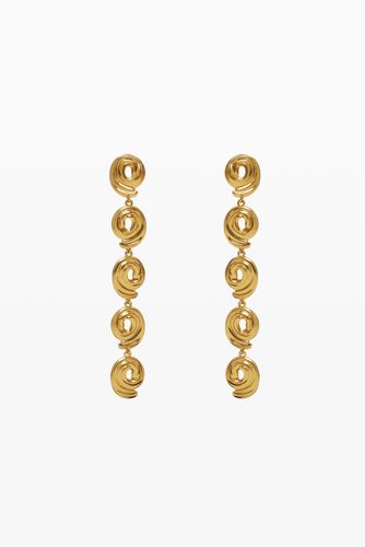 Boucles d'oreilles cascade spirales plaqué or Zalio - Desigual - Modalova
