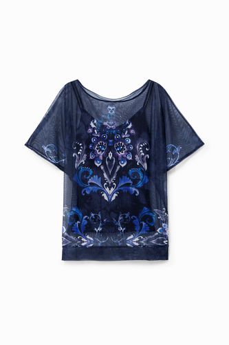 T-shirt oversize résille - Desigual - Modalova