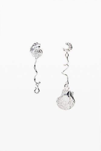 Boucles d'oreilles irrégulières coquillages argent Zalio - Desigual - Modalova