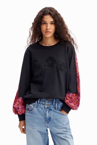 Sweat-shirt à broderies et manches bouffantes - Desigual - Modalova