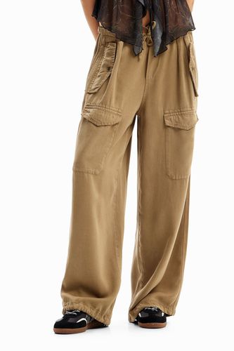 Pantalon cargo wide leg - Desigual - Modalova