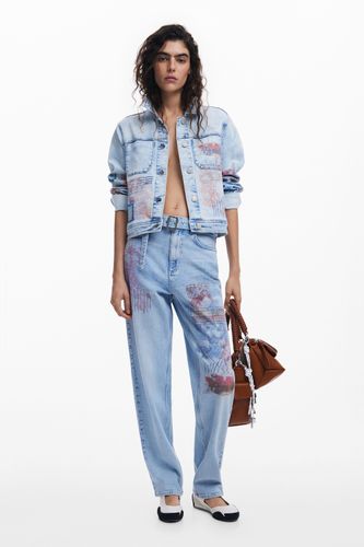 Jean Straight Hindi - Desigual - Modalova