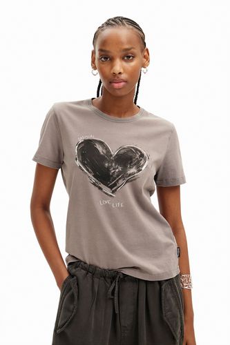 T-shirt basique cœur - Desigual - Modalova