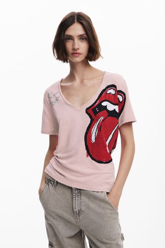 T-shirt strass The Rolling Stones - Desigual - Modalova