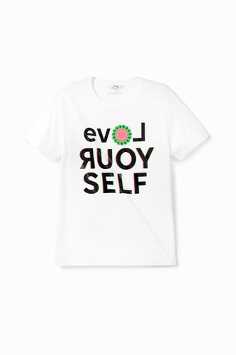 T-shirt LOVE YOURSELF - Desigual - Modalova