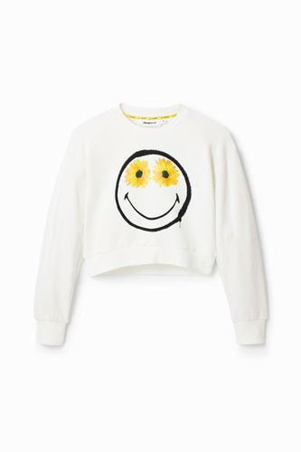 Sweat-shirt court Smiley® - Desigual - Modalova