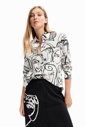 Chemise visages arty - Desigual - Modalova