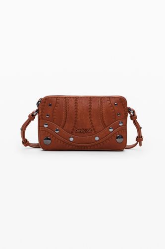 Porte-monnaie bandoulière moyen brodé - Desigual - Modalova