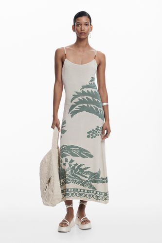Robe à texture palmier - Desigual - Modalova