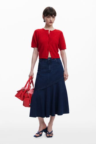 Jupe midi en jean à volants - Desigual - Modalova