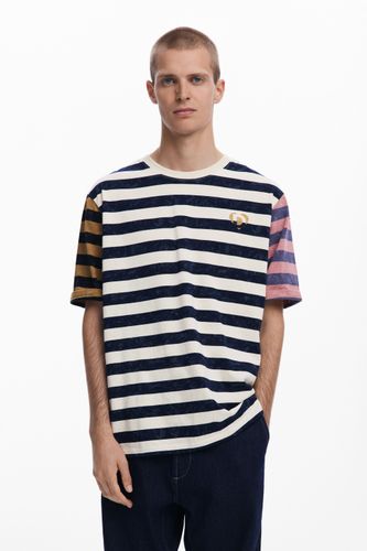 T-shirt à rayures et logo - Desigual - Modalova