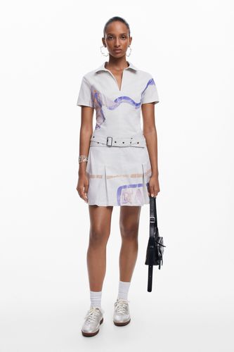 Robe courte avec ceinture - Desigual - Modalova