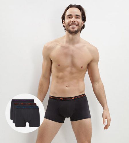 Lot de 3 boxers ceintures colorées Coton Stretch - Masculin - Taille 2 - DIM - Modalova