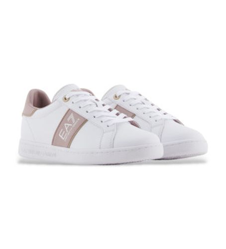 X8X102_XK346 Baskets en cuirClassic (36 2/3), Blanc, Plat, Lacets, Casuel - EA7 - Modalova