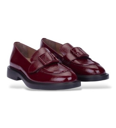 A-5303 Mocassins en Cuir Lack (36), Plat, Aucun, Grenat, Classique, Vernis - Wonders - Modalova