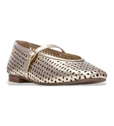 ORO Chaussures en cuir 163048 (37), Doré, Plat, Boucle, Casuel, Classique - Carmela - Modalova