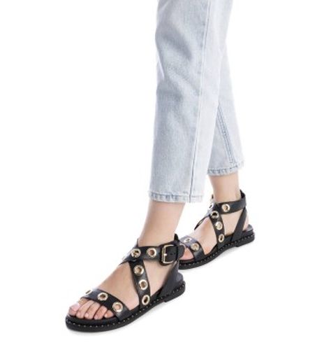 NEGRO Sandales en cuir 162389 (38), Plat, Boucle, Casuel - Carmela - Modalova