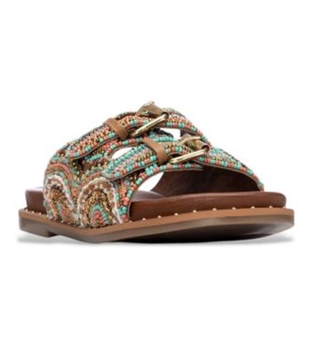 CORAL Sandales 163200 multicolores (37), Tissu, Plat, Aucun, Casuel - Carmela - Modalova