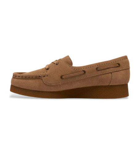 Polden Moc moc en daim marron (40), Plat, Cuir, Lacets, Casuel - Clarks - Modalova