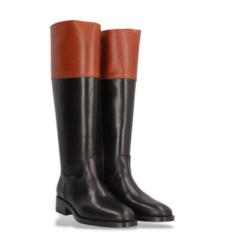 Bottes Couture en cuir marron, (38), 3 à 5 cm, Fermeture éclair, Casuel - Alpe - Modalova