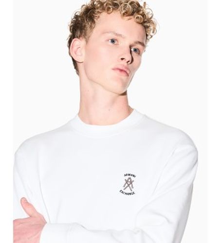 XM001777AF10818U0009 Sweat-shirt col rond cassé (S), Casuel, Coton, Manche longue - A|X Armani Exchange - Modalova