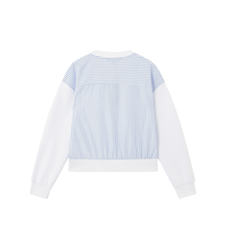 XW002080AF21298U0002 Sweat-shirt col rond avec dos contrastant (S), Casuel, Coton, Manche longue - A|X Armani Exchange - Modalova