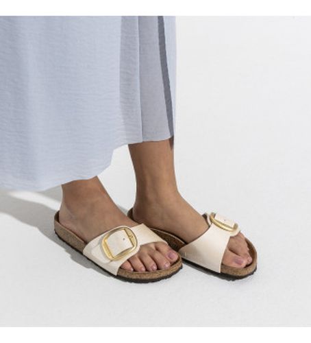 Sandales Madrid Big Buckle (Ajustement Étroit) perle (38), Plat, Aucun, Casuel - Birkenstock - Modalova