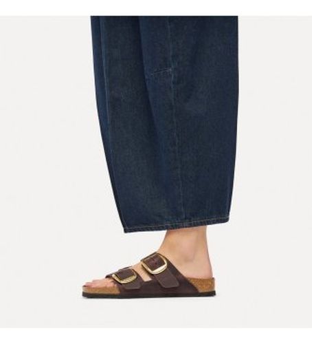 Sandales en Cuir Arizona Big Buckle Oiled (Coupe Étroite) marron (38), Plat, Aucun, Casuel - Birkenstock - Modalova