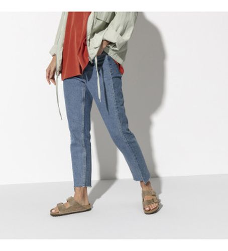 Sandales en Cuir Arizona (Coupe Étroite) marron (41), Plat, Aucun, Casuel - Birkenstock - Modalova