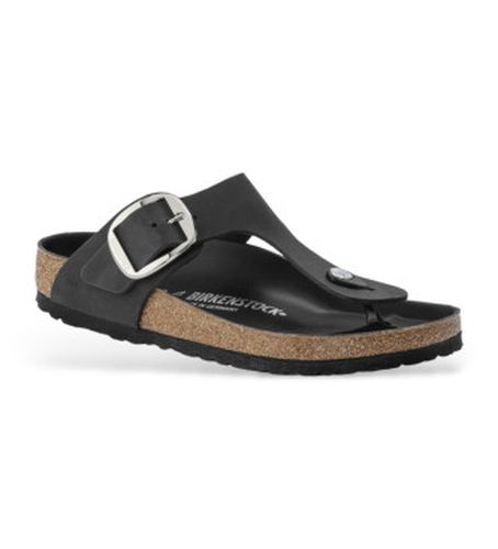 SandalesGizeh Big Buckle Cuir huilé (Coupe Étroite) (36), Plat, Aucun, Casuel - Birkenstock - Modalova