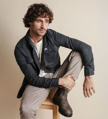 Unisex. 585 Bottines en cuir 585 (42), Plat, 1 à 3 cm, Aucun, Casuel - Blundstone - Modalova