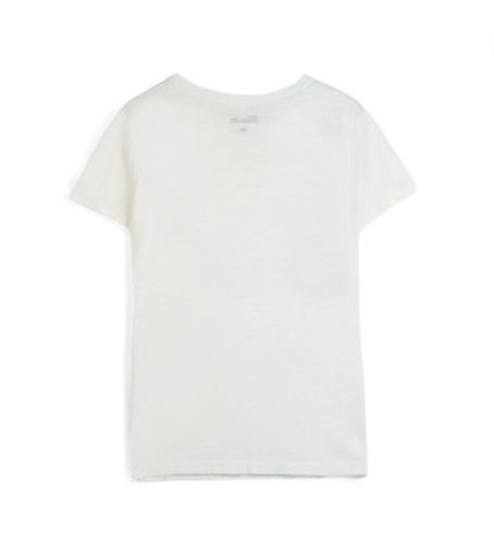 SBLDH02335 T-shirt dégradé à paillettes blanc (L), Casuel, Coton, Manche courte - Blauer - Modalova