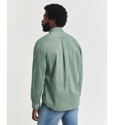 Chemise classique à coupe régulière en popeline verte (S), Casuel, Coton, Manche longue - Gant - Modalova