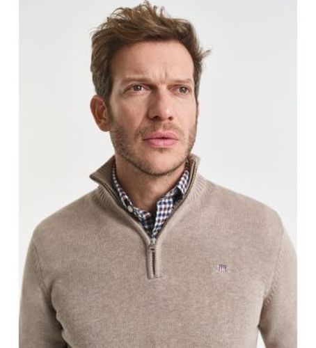 Pull en coton avec demi-fermeture éclair Casual (M), Casuel - Gant - Modalova