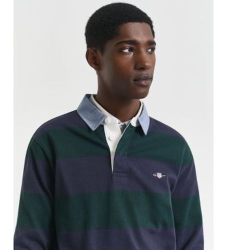 Heavy Rugger à rayures avec col en chambray (XS), Casuel, Coton, Manche longue - Gant - Modalova