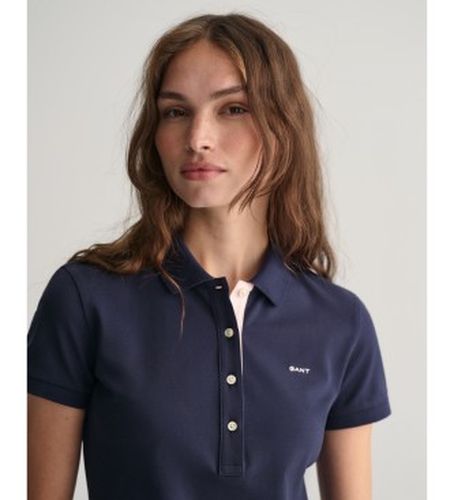 Polo en piqué avec col contrasté (L), Casuel, Coton, Manche courte - Gant - Modalova