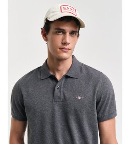 Polo en piqué Regular Fit Shield (XXL), Casuel, Gris, Coton, Manche courte - Gant - Modalova