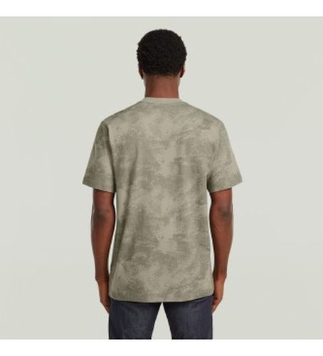 D28589-E400-J183 T-shirt à imprimé allover (M), Marron, Casuel, Vert, Coton, Manche courte - G-Star - Modalova