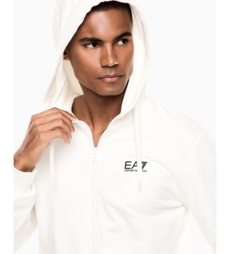 NPV63_PJVRZ Survêtement en coton Core Identity avec capuche et fermeture éclair (M), Casuel, Sport, Manche longue - EA7 - Modalova