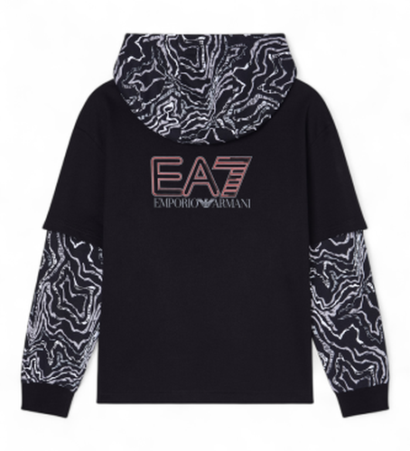 Pour garçon. 7B000304_AF13512 T-shirt Visibility (10Años= 142cm), Casuel, Coton, Manche courte, mode enfantine - EA7 - Modalova