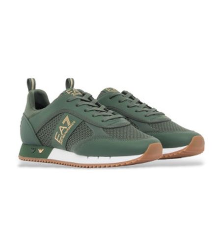 Unisex. 7X000334_AF18610 Trainers & White Laces (44), Plat, Lacets, Casuel, Vert - EA7 - Modalova