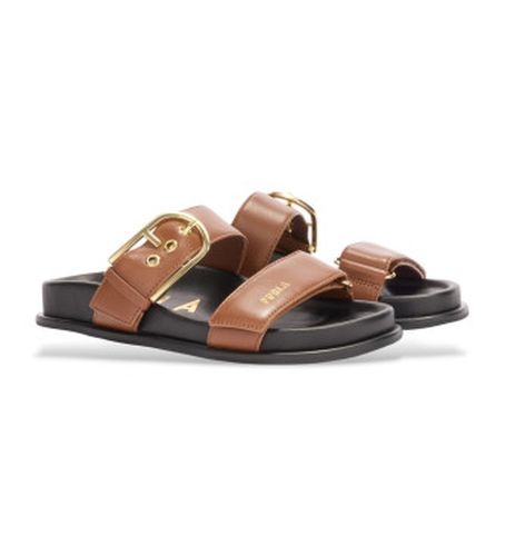 YL56SOE-BX4513 Sandales en cuir Solea (39), Plat, Aucun, Casuel - Furla - Modalova