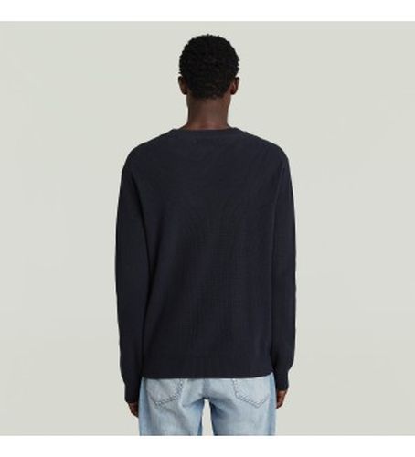 D26781-C868-C742 Pull structure (XS), Casuel, Coton, Manche longue, Marine - G-Star - Modalova