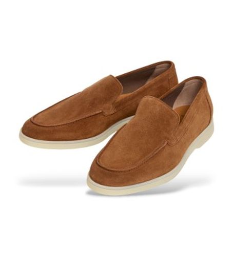 HMS200109 Martin Plain Leather Loafers brown (42), Cuir, , Plat, Aucun, Casuel - Hackett London - Modalova